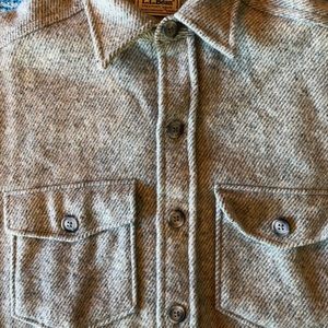 LL Bean Vintage Wool Button Down Shirt